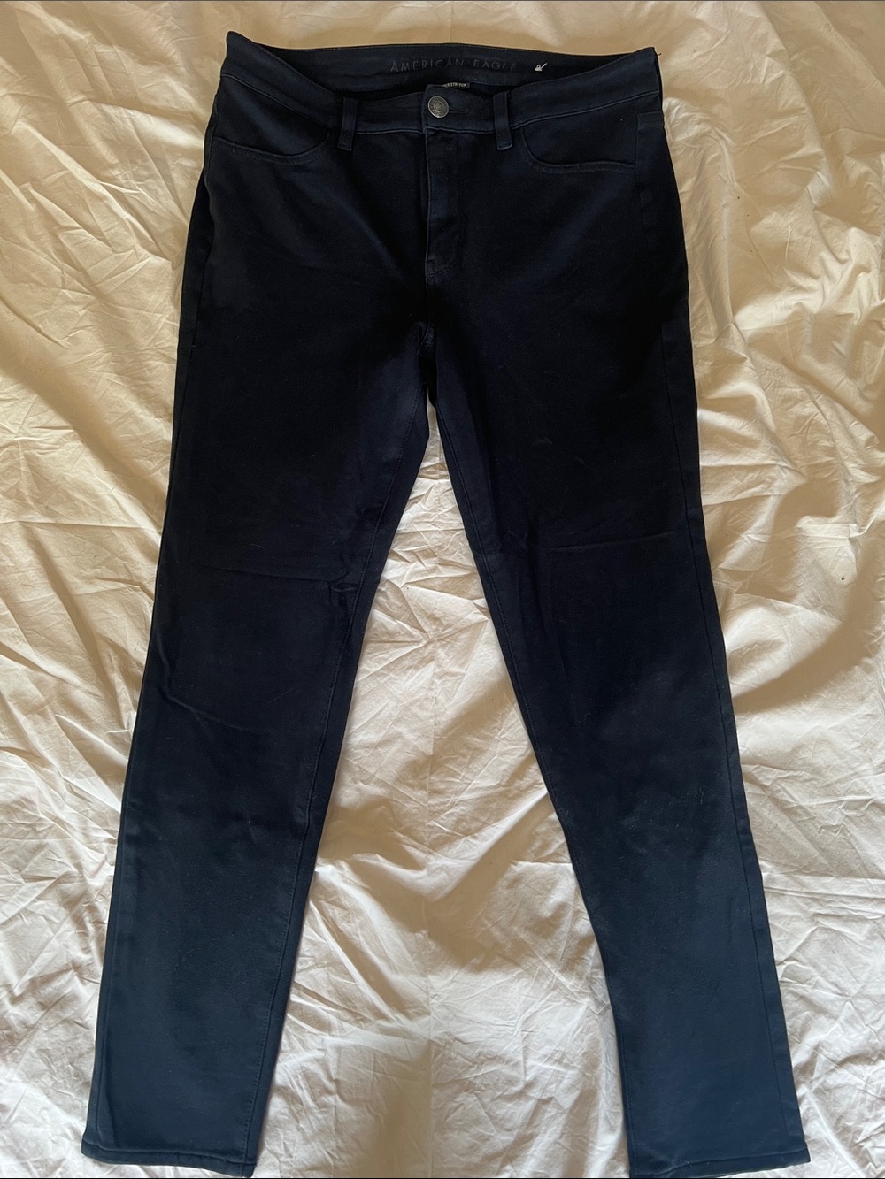 American Eagle Black High-Rise Skinny Pants size 12